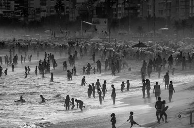 People on beach