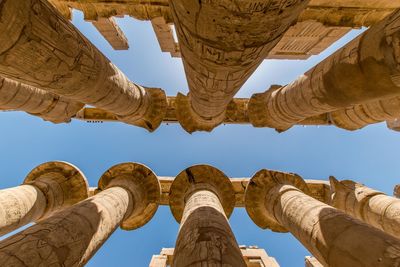 Low angle view of old ruins