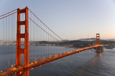 Golden gate bridge against sky