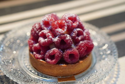 Close-up of dessert in plate