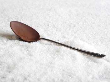 Close-up of spoon on table