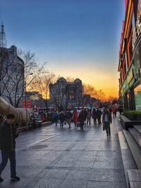 People in city