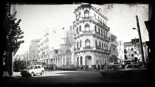 City street with buildings in background