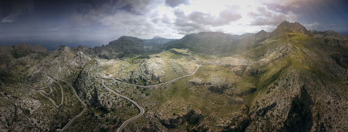 Panoramic view of landscape against sky