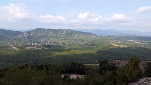 Scenic view of landscape against sky