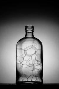 Creative photography image of bottle glass