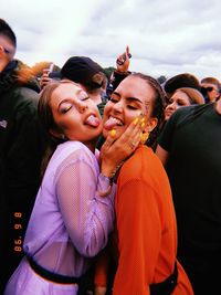 Portrait of a smiling young couple