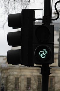 Close-up of road sign