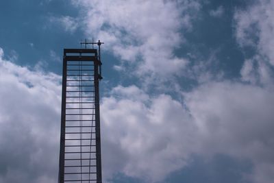 Low angle view of tower against sky