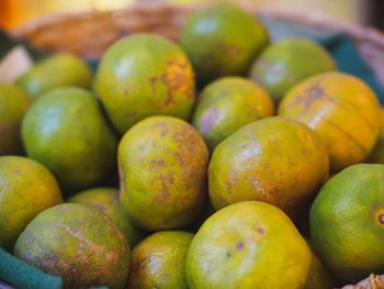 Close-up of fruits for sale at market stall