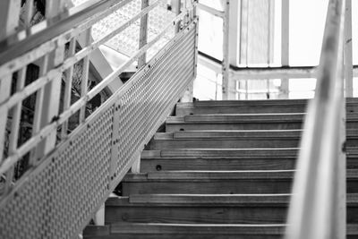 Low angle view of staircase in building