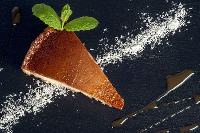 Close-up of cake on table