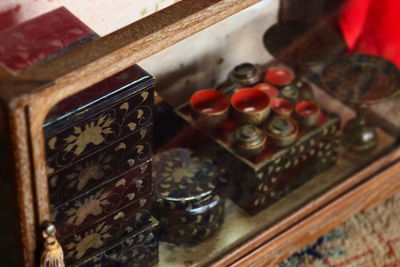 Close-up of typewriter