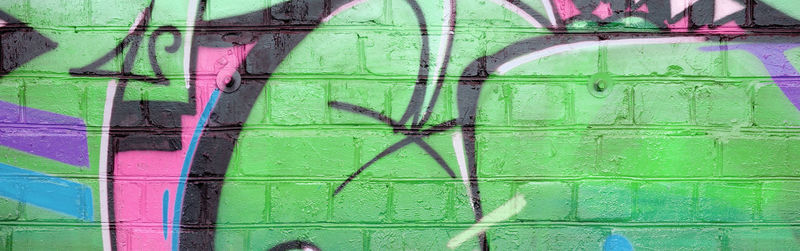 Full frame shot of graffiti on wall