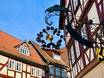 Low angle view of buildings against sky