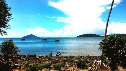 Scenic view of sea against sky