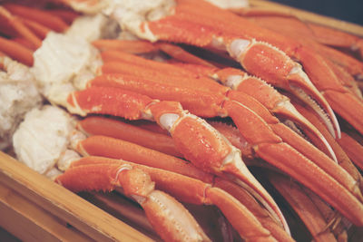 Close-up of fresh seafood