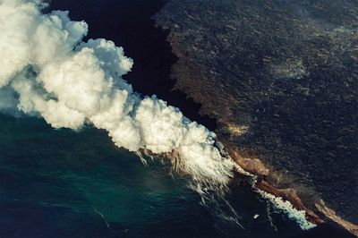 Panoramic view of sea against sky