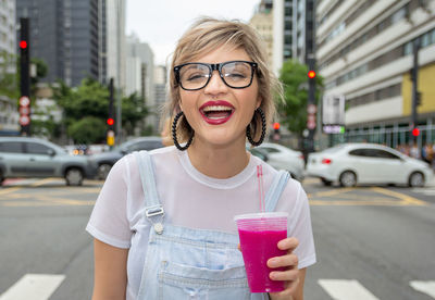 Portrait of a smiling young woman