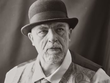 Portrait of man wearing hat