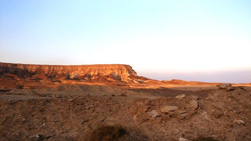 Rock formations in desert