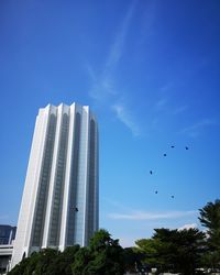 Low angle view of buildings against sky