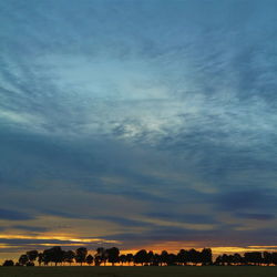 Scenic view of landscape against cloudy sky