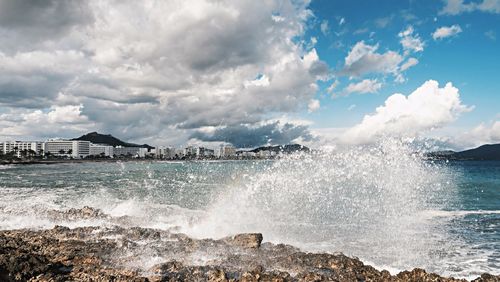 Scenic view of sea against sky