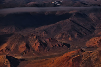 Panoramic view of rock formations