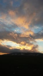 Scenic view of sky at sunset