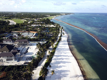 High angle view of cityscape