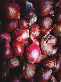 Full frame shot of onions