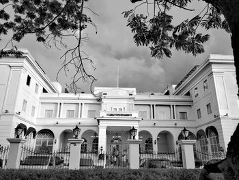 Low angle view of building against sky