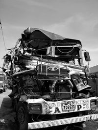 Cars against sky