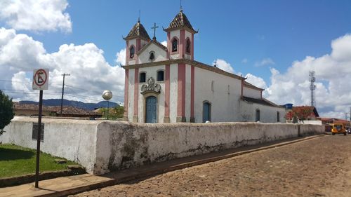 View of church against cloudy sky