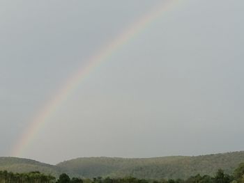 Scenic view of rainbow against sky