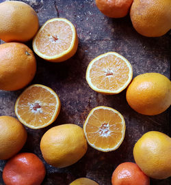 Full frame shot of orange fruits