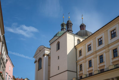 Low angle view of church against sky