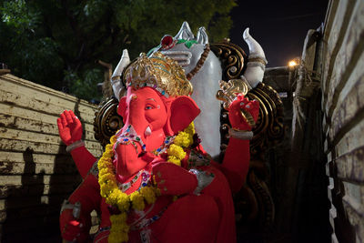 Statues in temple