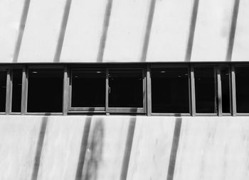 Low angle view of window on building