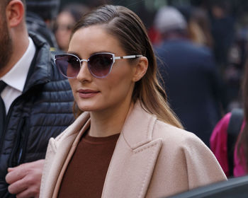 Portrait of woman wearing sunglasses