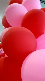 Close-up of multi colored balloons