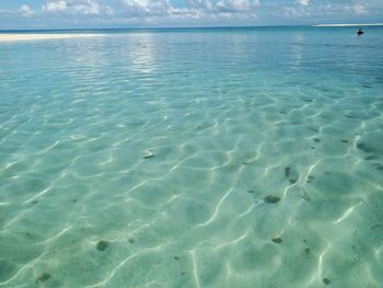 Surface level of swimming pool