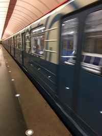 Train at railroad station