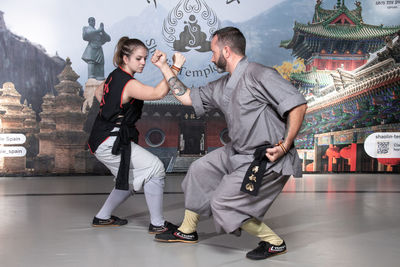 Shaolin father and daughter