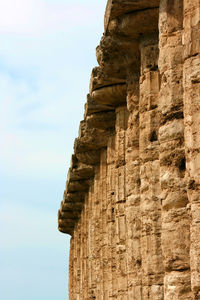 Low angle view of historical building against sky