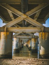 Interior of bridge