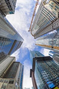 Low angle view of modern building