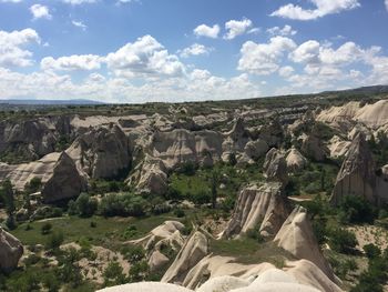 Panoramic view of landscape against sky