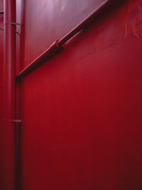 Full frame shot of red wall